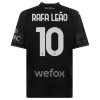 Maglia ufficiale AC Milan Rafael Leao 10 4th 2023-24 Nera per Bambino